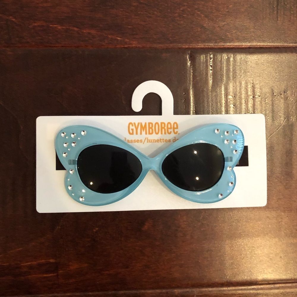 Flower blue butterfly sunnies